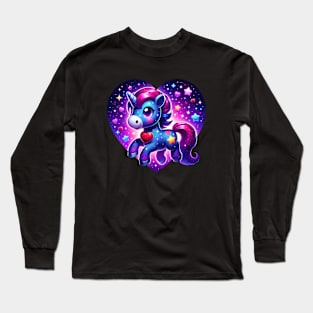 Cute Galaxy Unicorn Long Sleeve T-Shirt